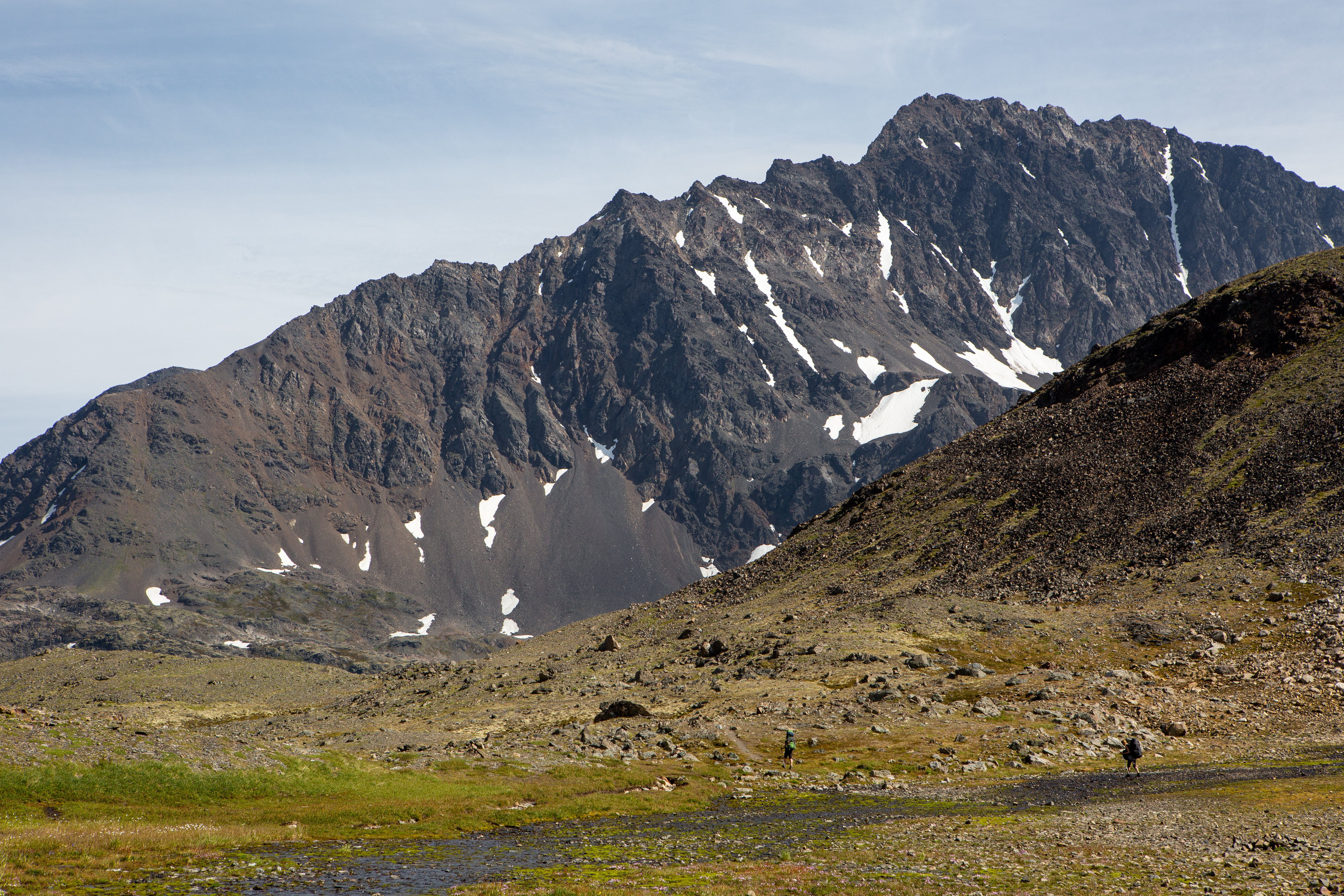 Обои аляска горы пеший туризм на рабочий стол