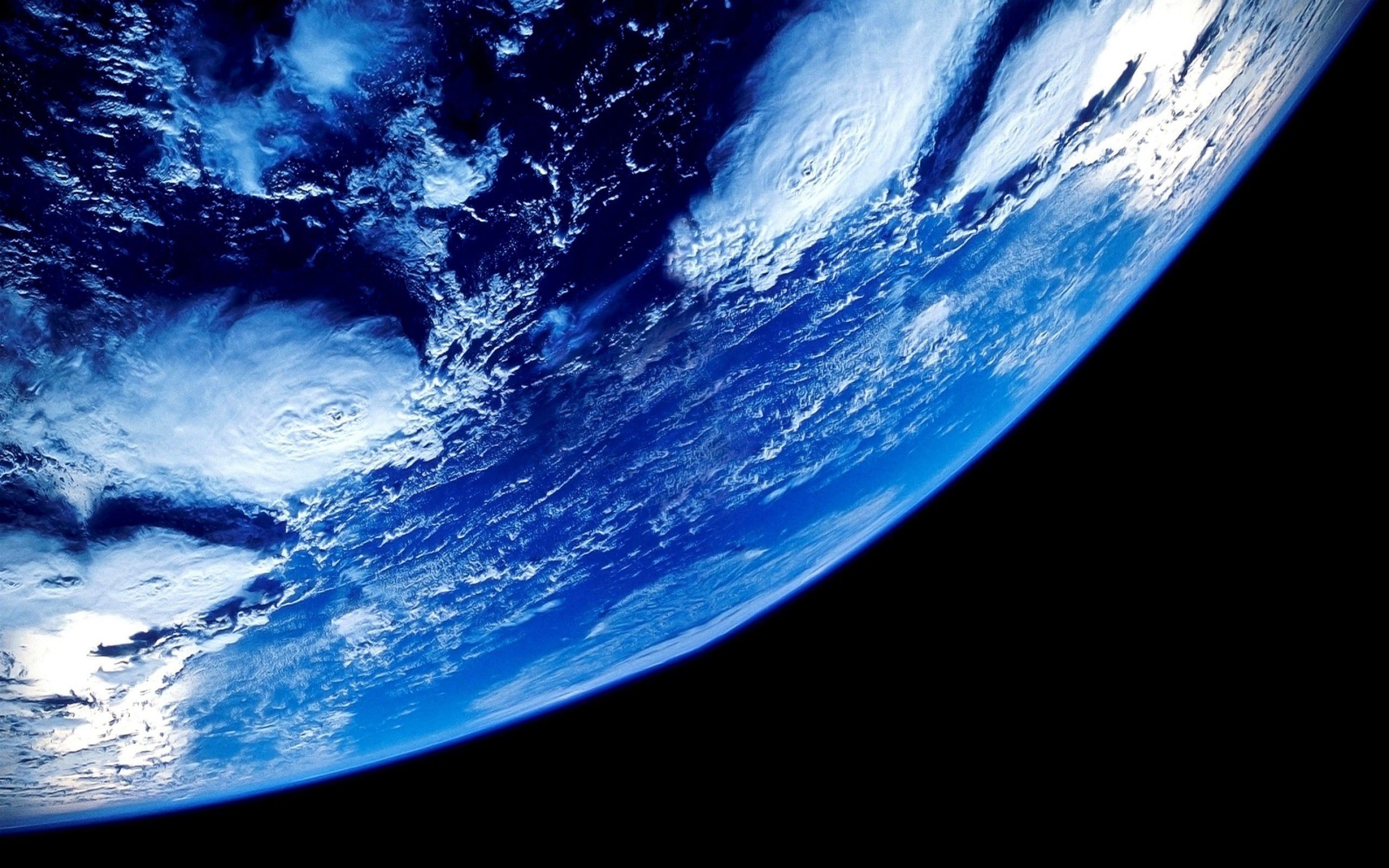 Part of the planet earth in space