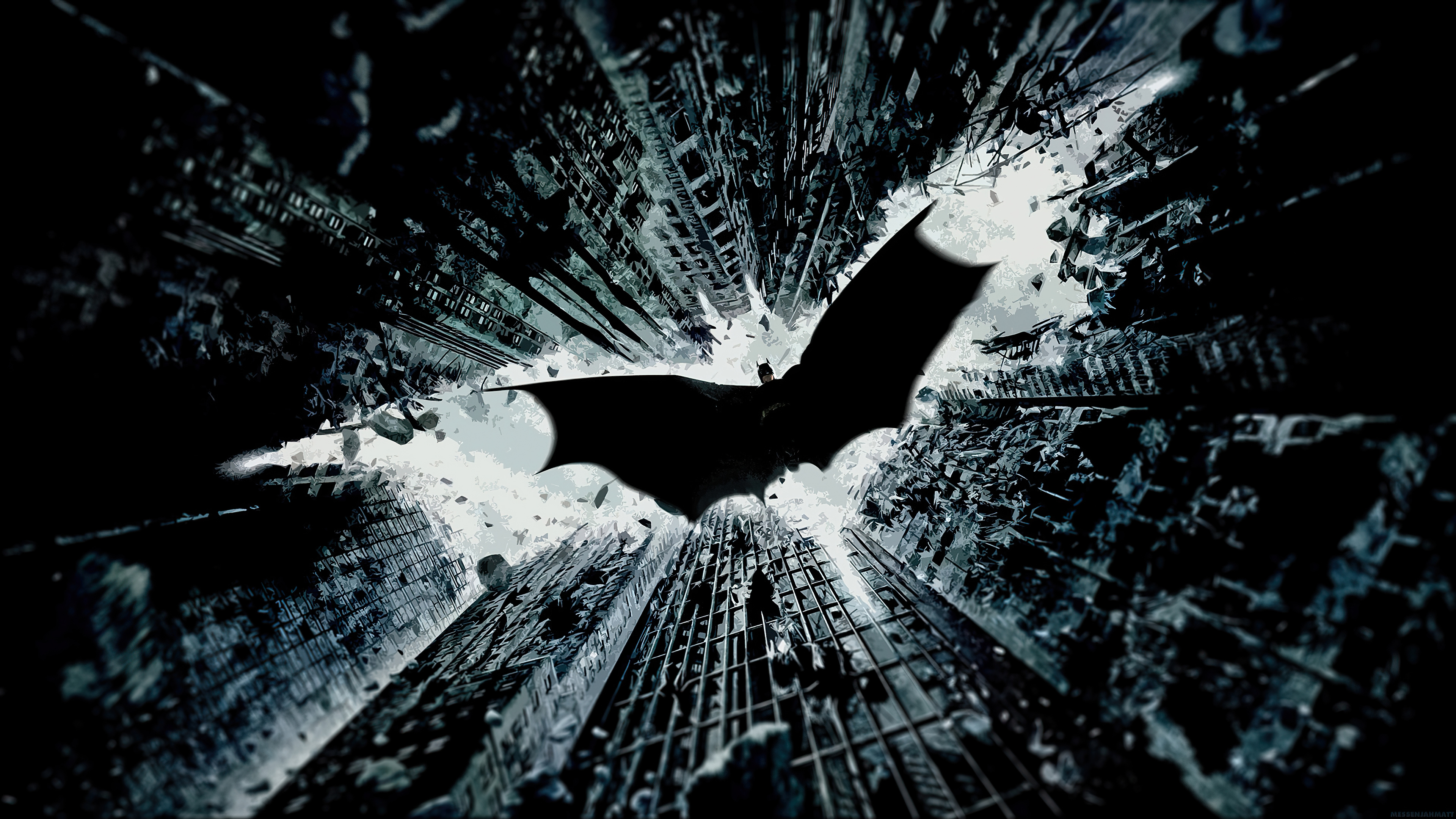 免费照片蝙蝠侠剪影的照片很酷。