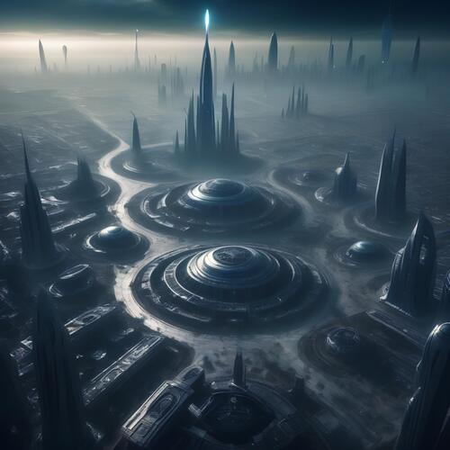 Инопланетный город.