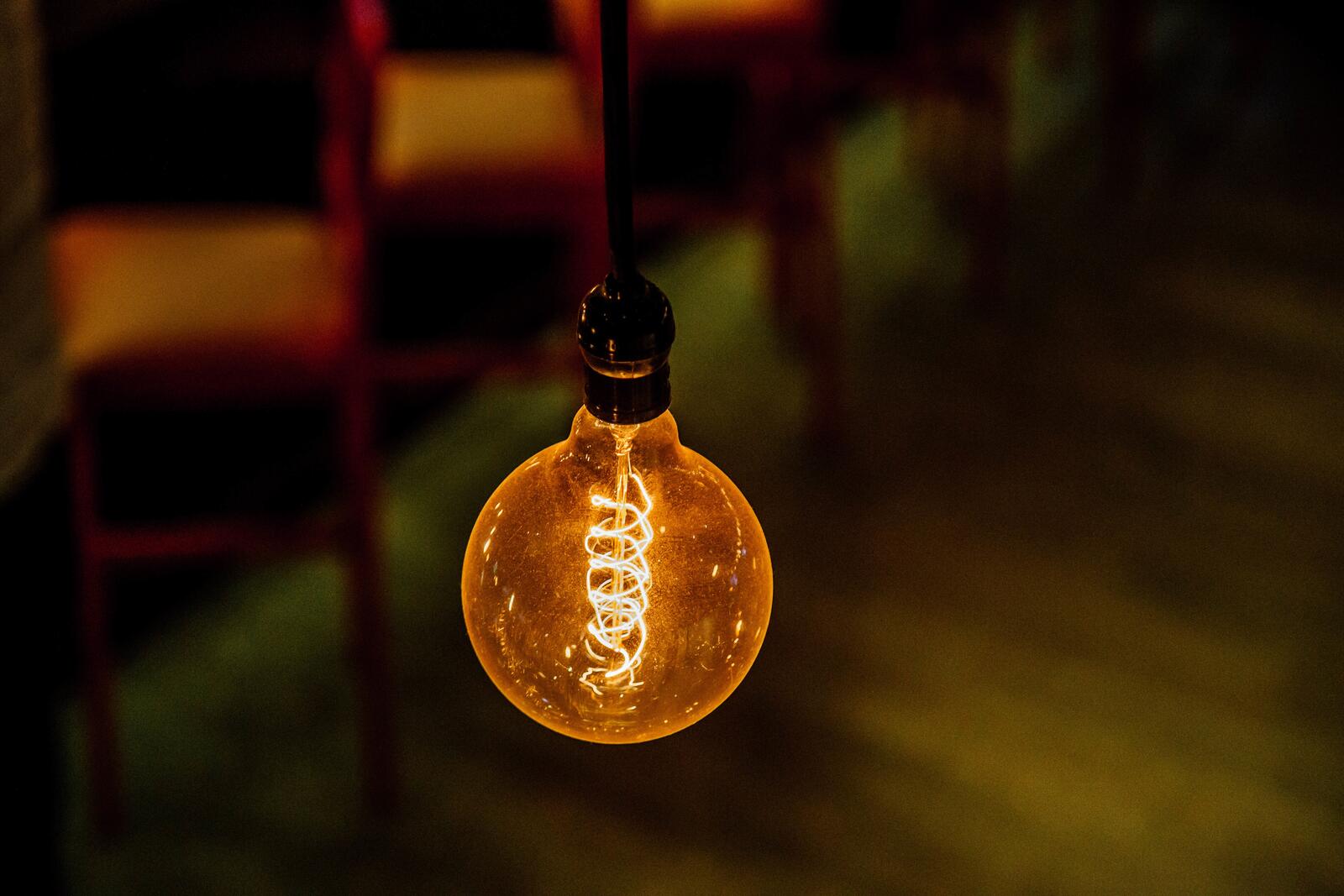 Бесплатное фото Лампа накаливания