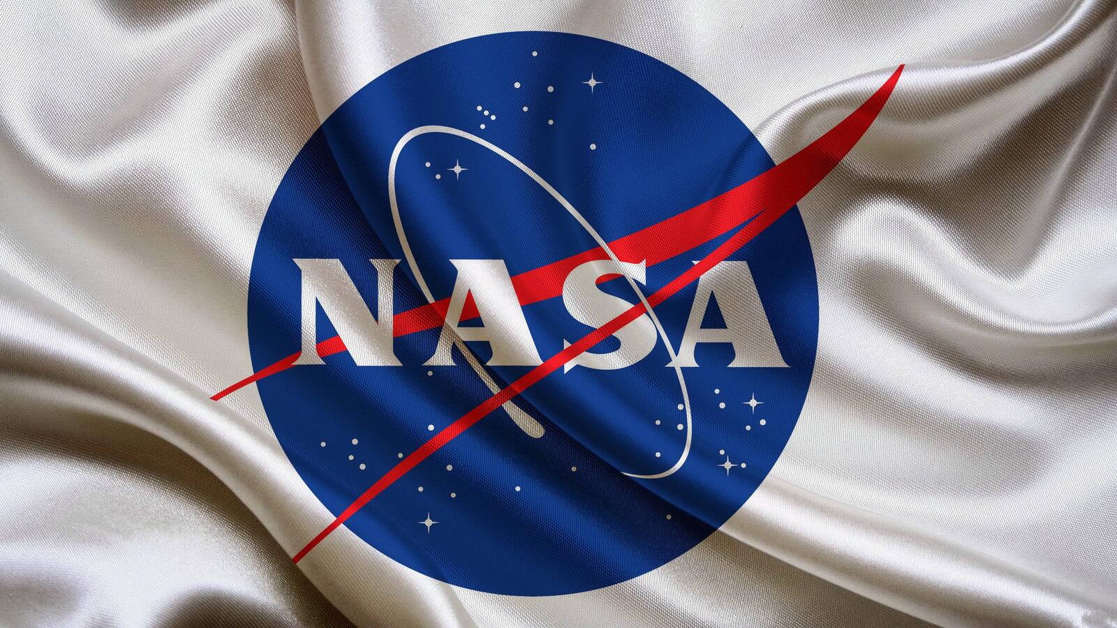 Бесплатное фото Логотип NASA на ткани