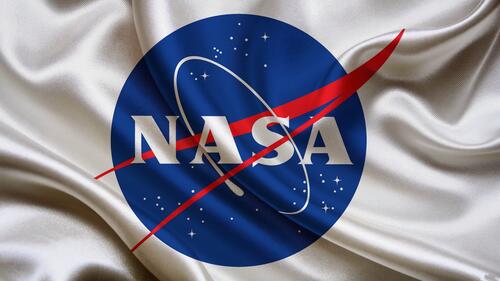 Логотип NASA на ткани