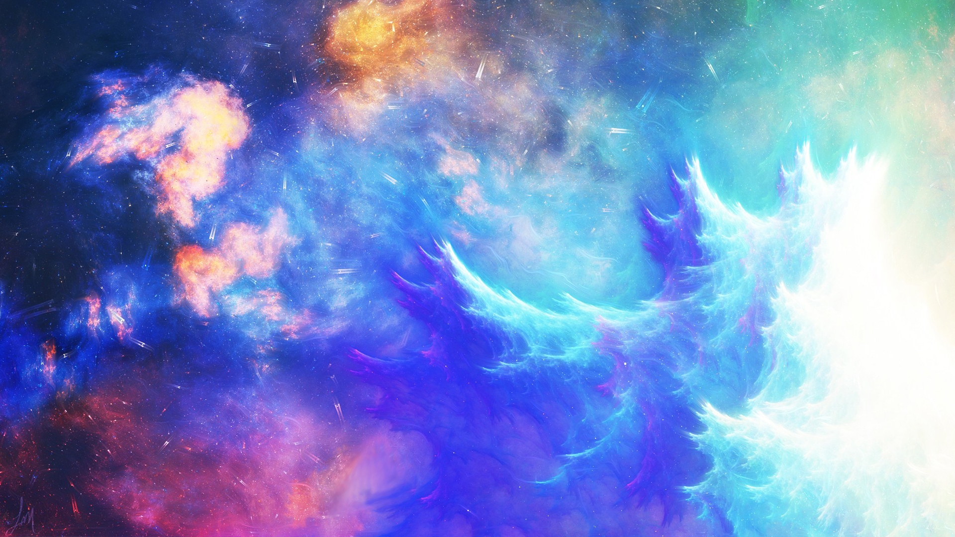 Free photo Fantastically beautiful nebula