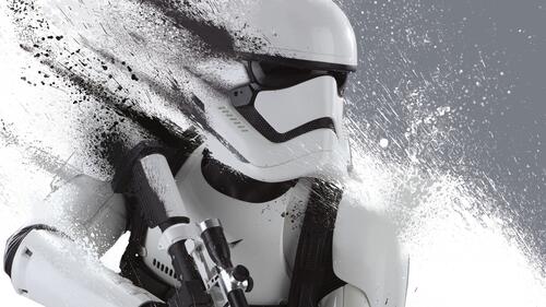 Stormtrooper from Star Wars crumbles in time