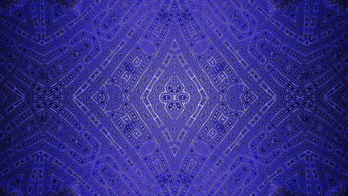 Blue pattern with geometric rhombic shapes