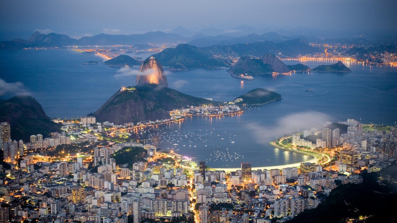 Бесплатное фото Вечер в Бразилии