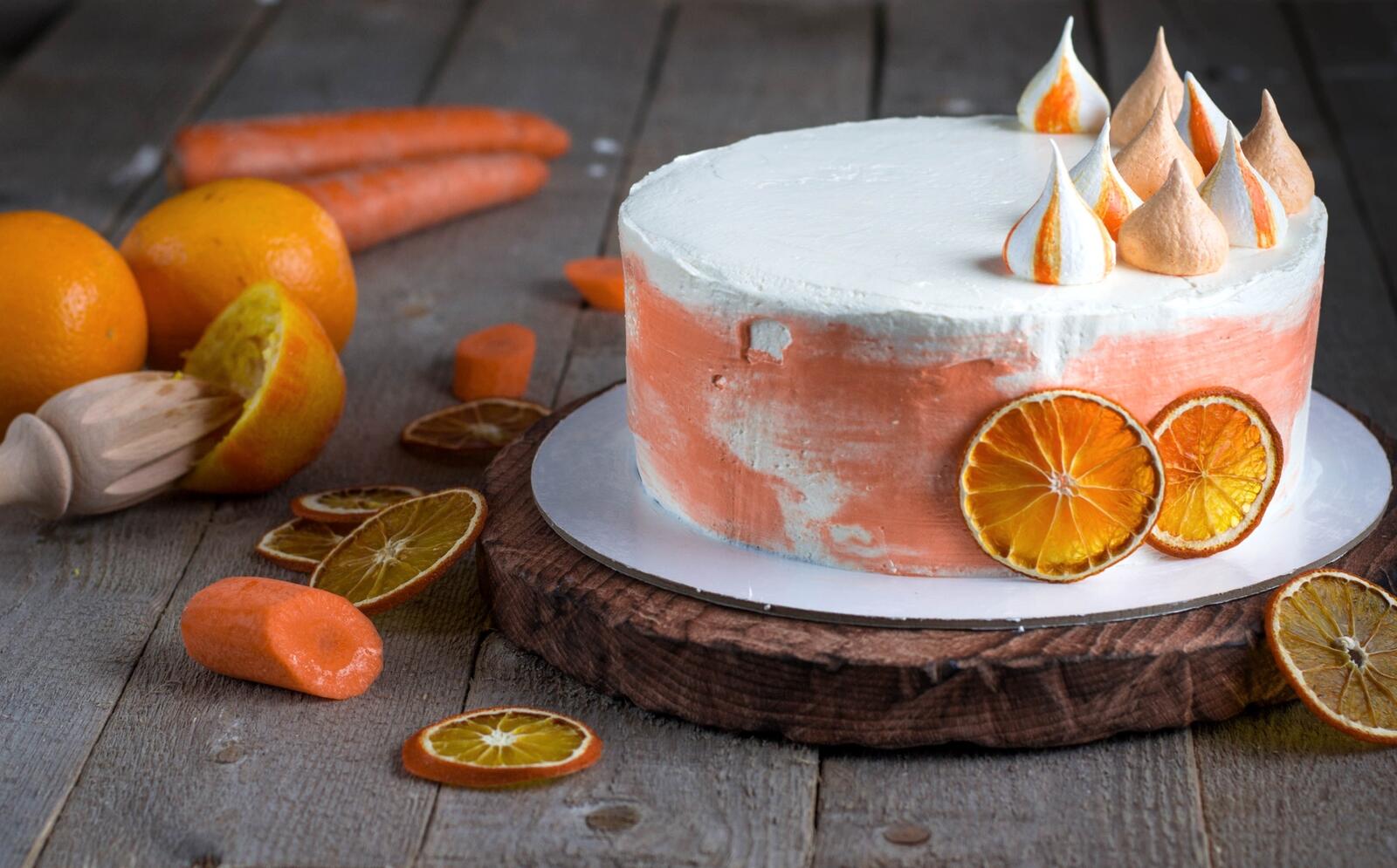 Обои обои торт морковь десерт на рабочий стол