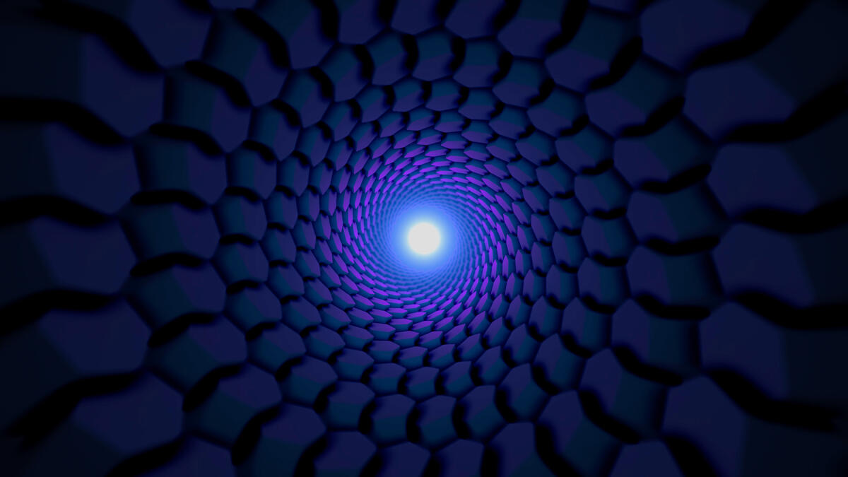 Vortex fractal with glow inside