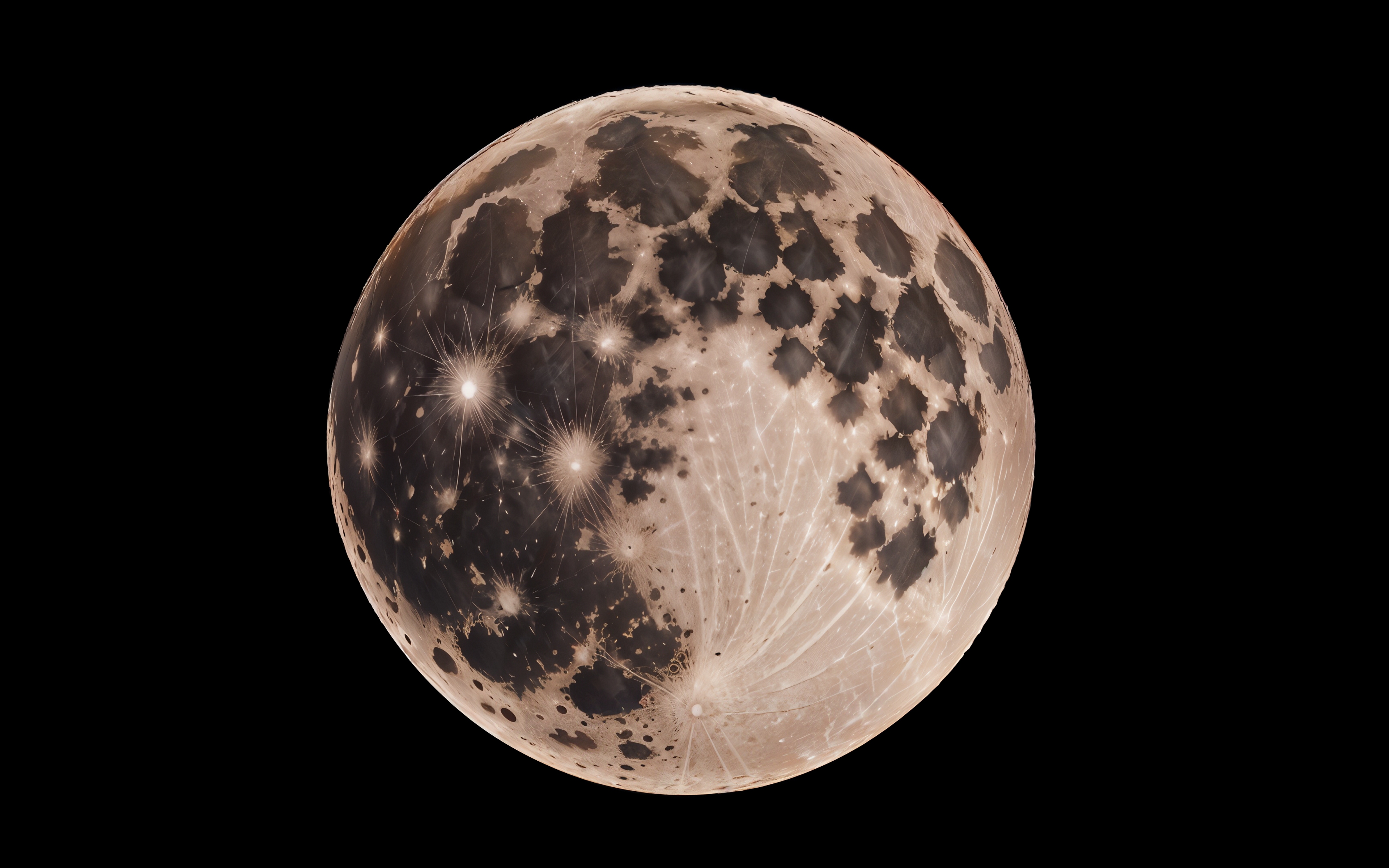 Бесплатное фото Луна и ударные кратеры