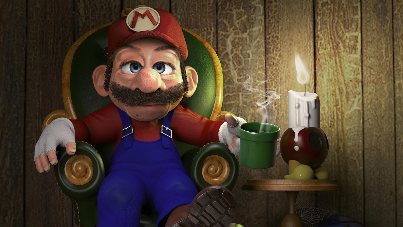 Бесплатное фото Рисунок Super Mario