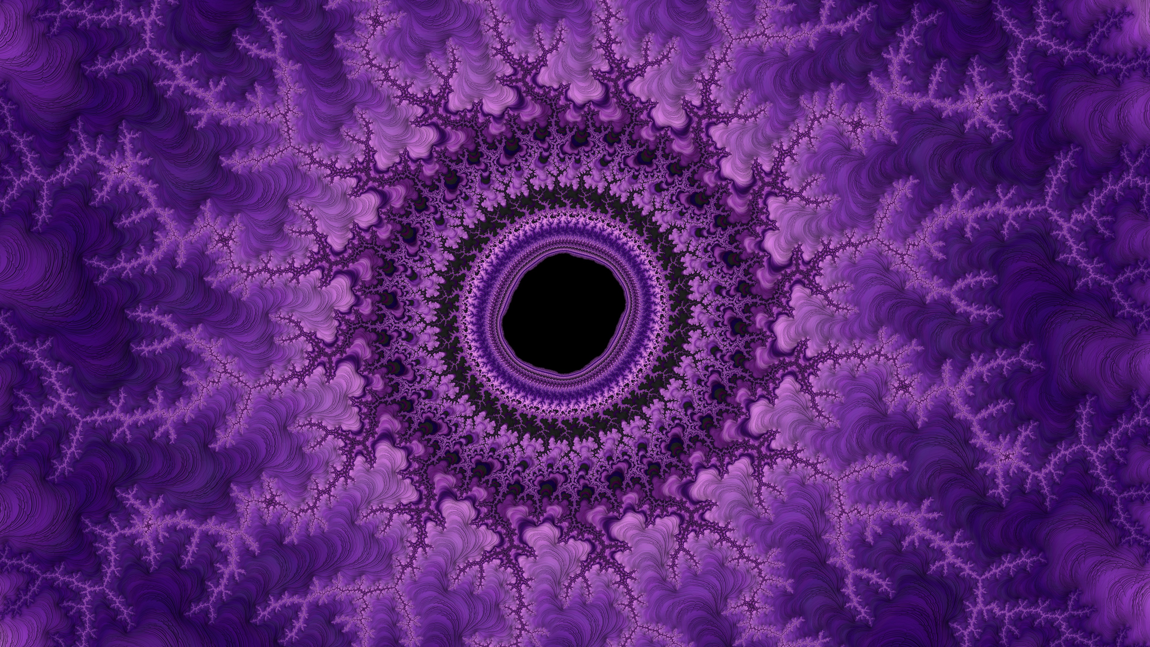 Fractal in the shape of a black hole