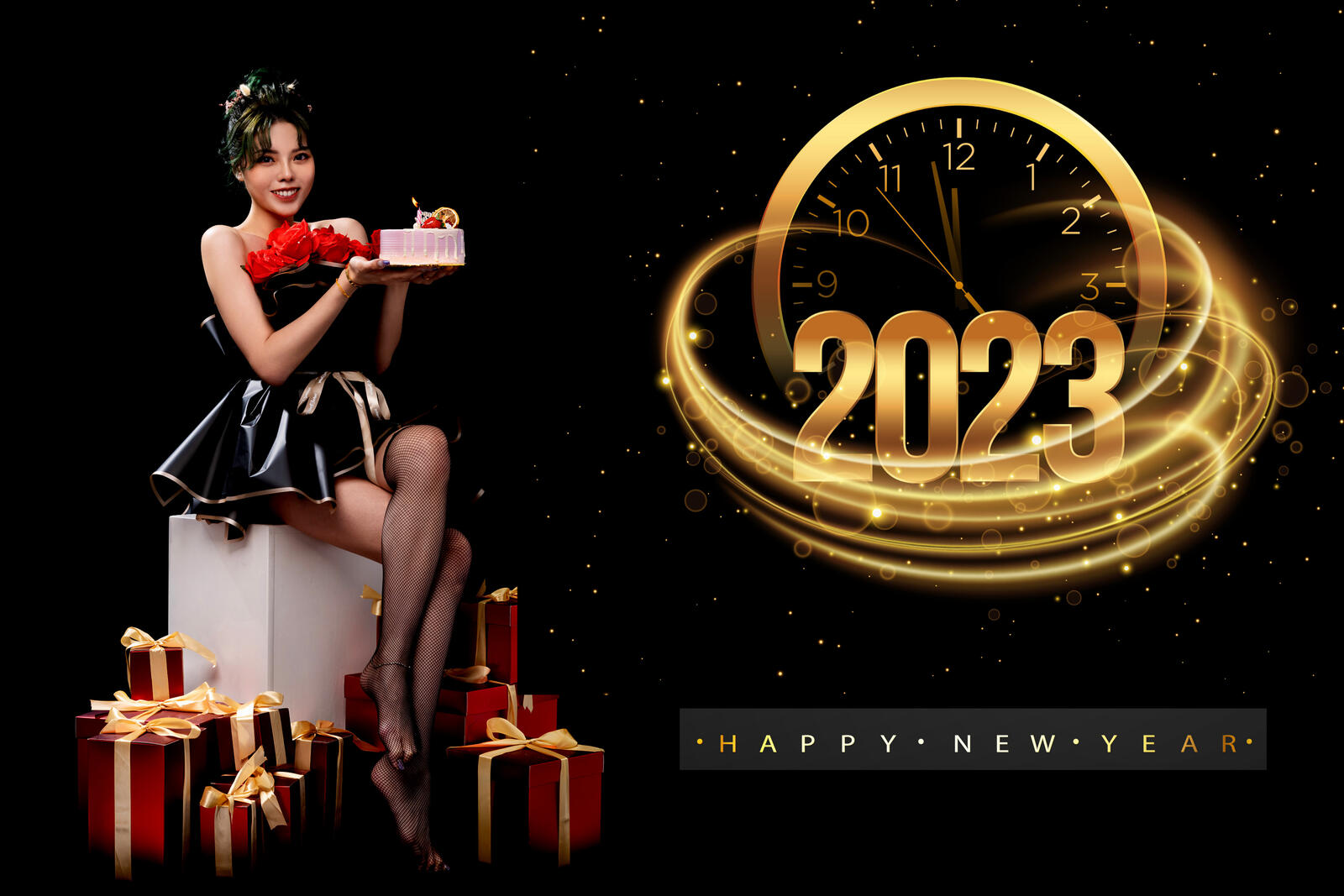 Wallpapers new year holiday gifts on the desktop