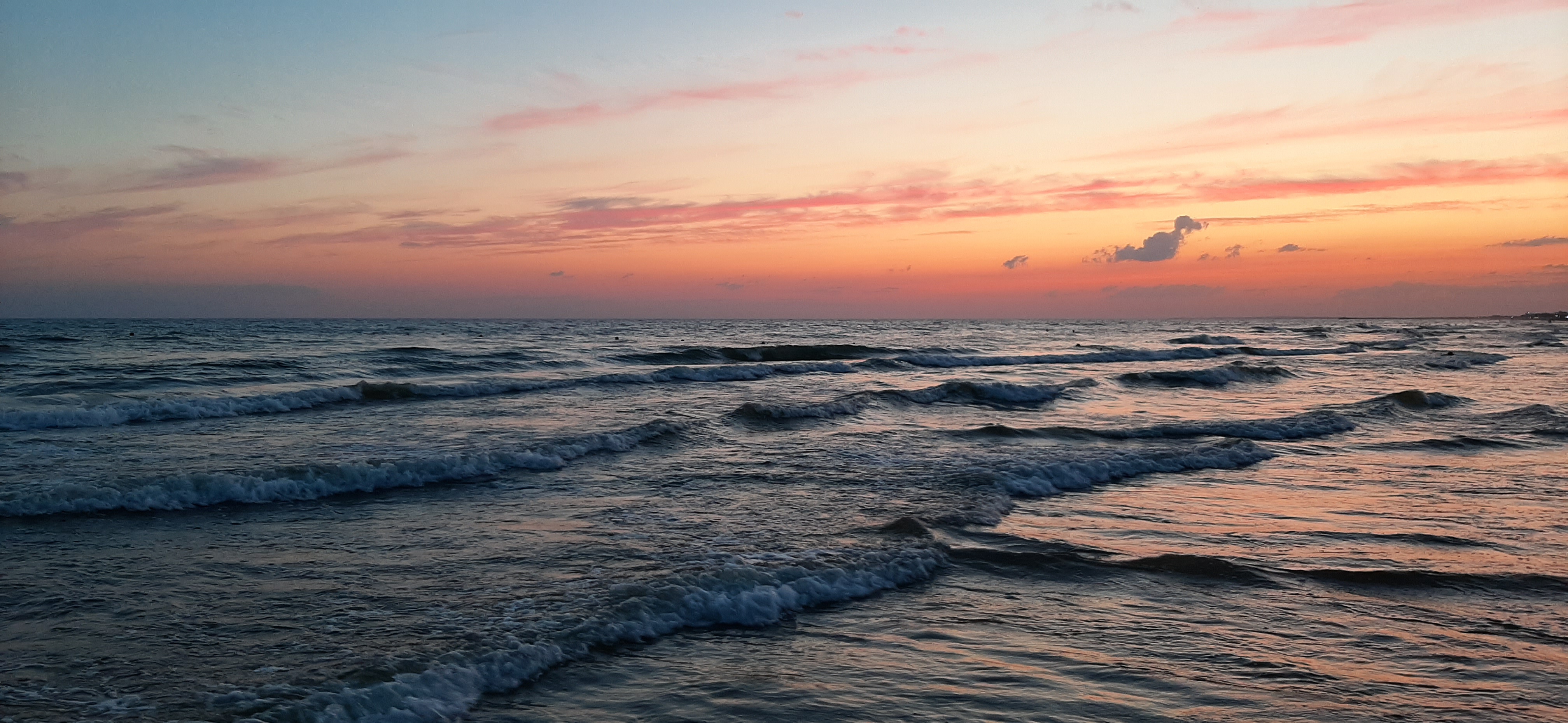 免费照片夕阳下的大海