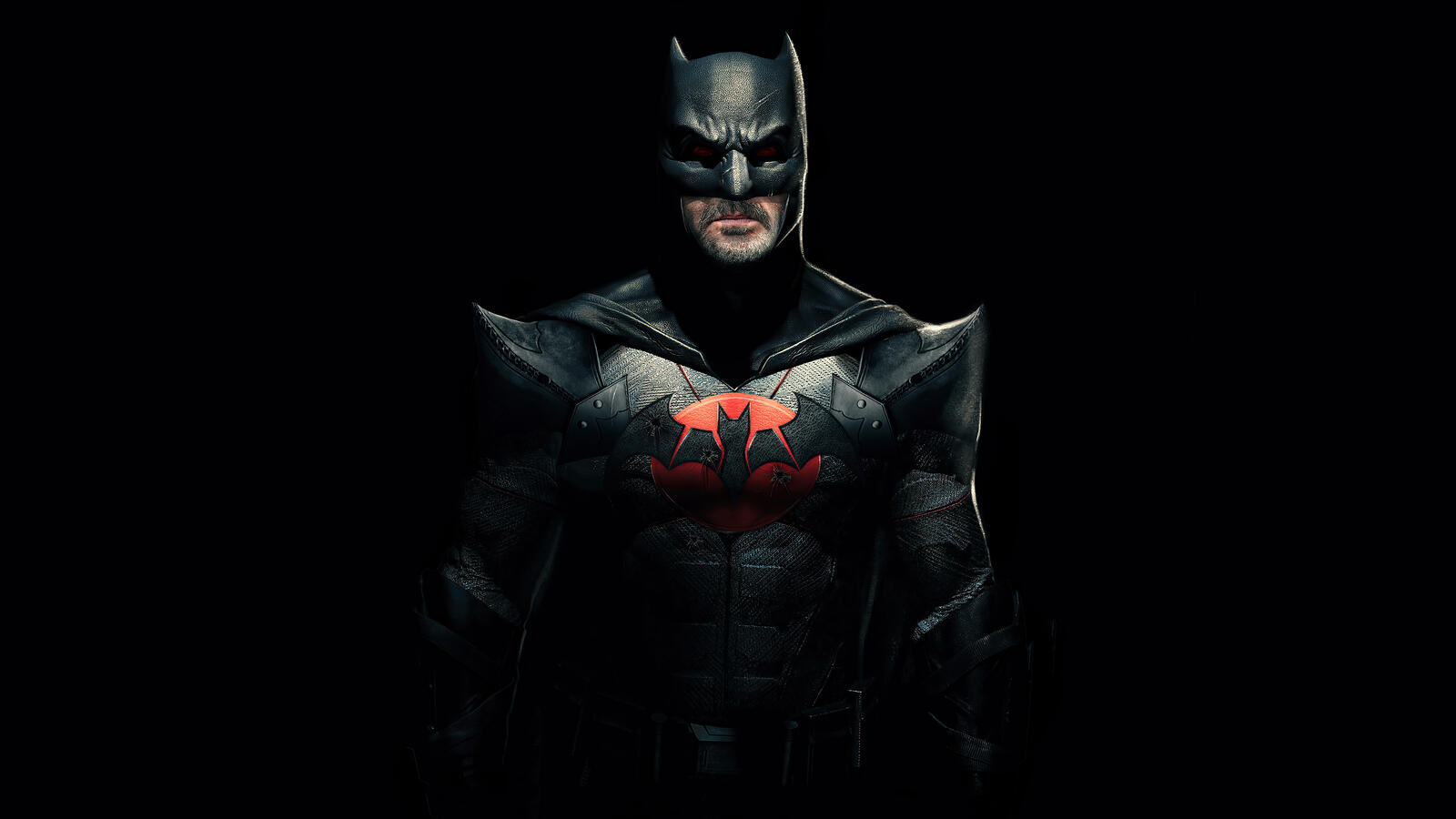 Бэтмен в черном костюме