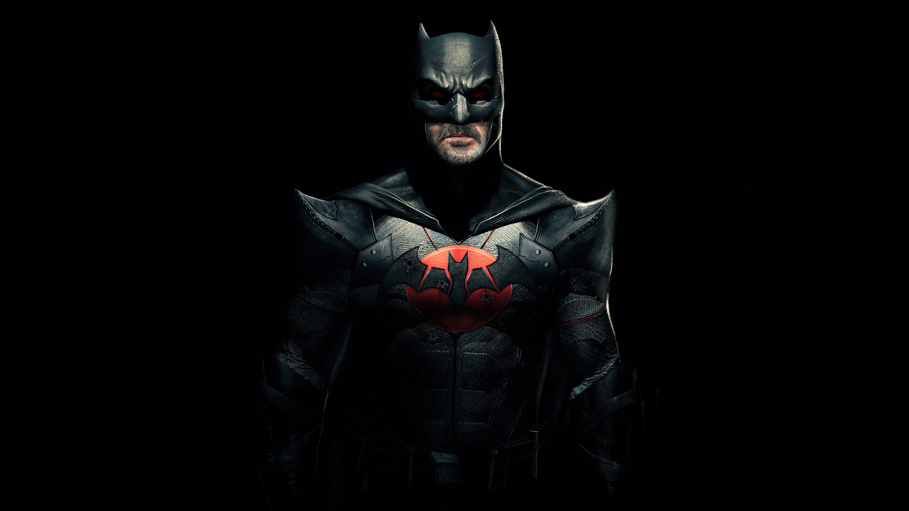 Бесплатное фото Бэтмен в черном костюме