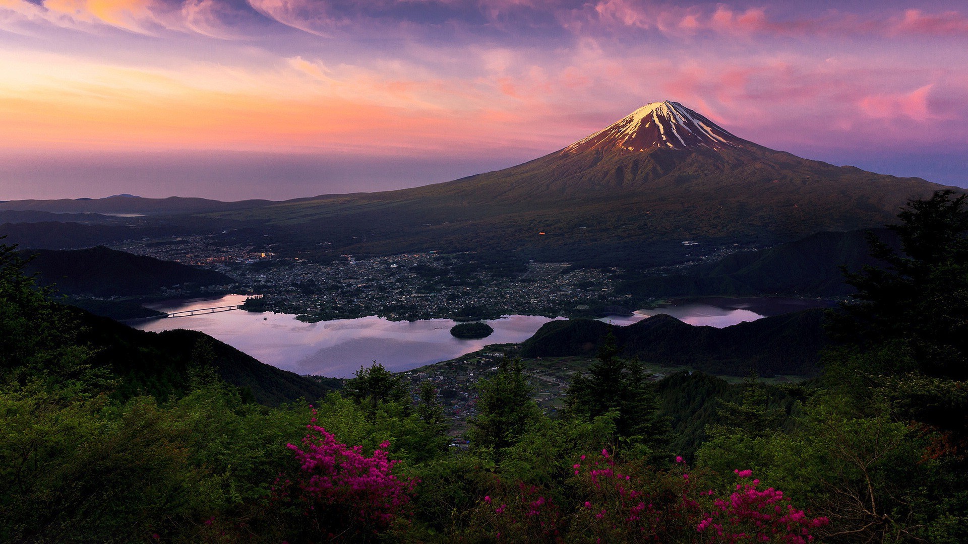 Фото бесплатно Япония, пейзаж, закат