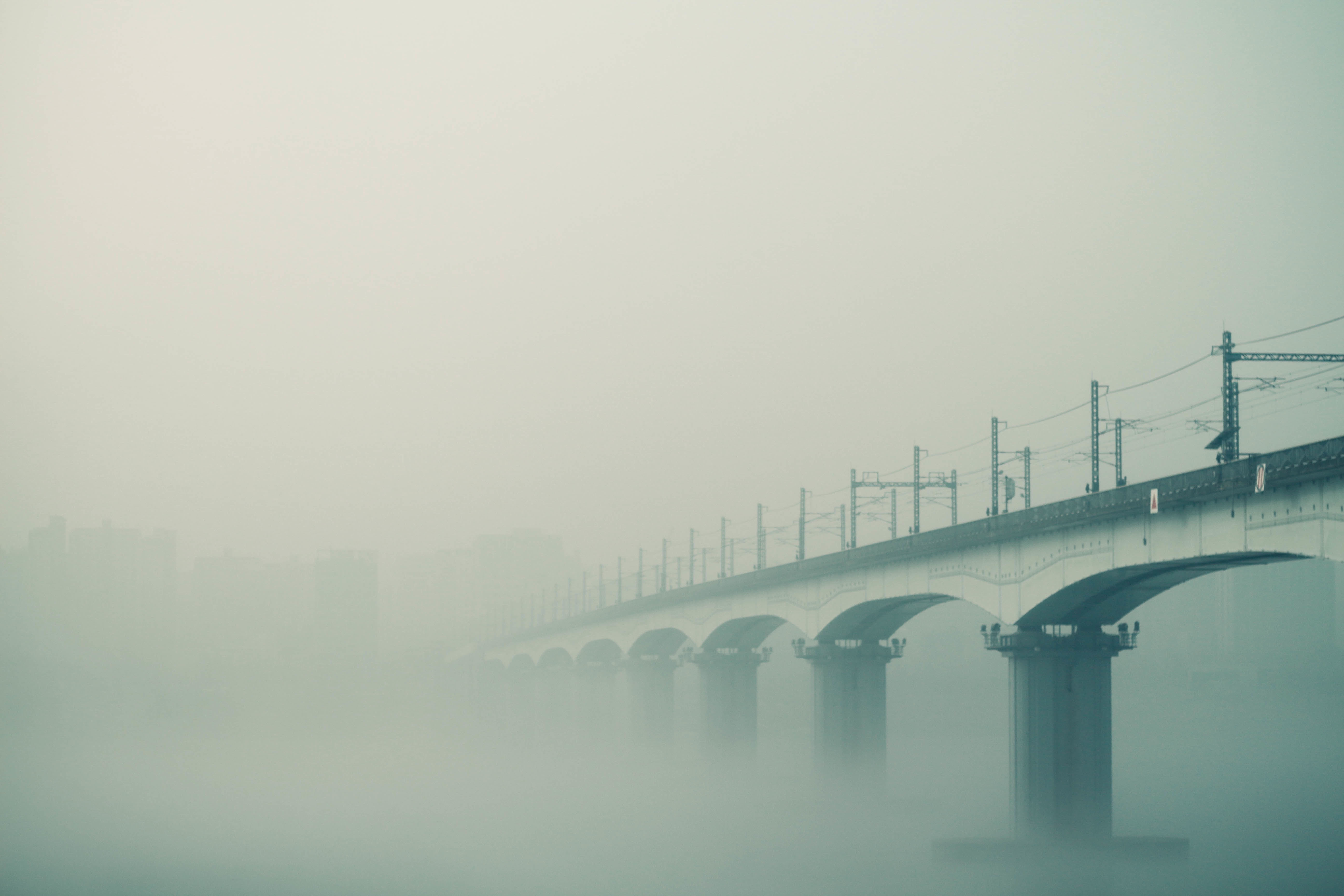 免费照片雾中之桥