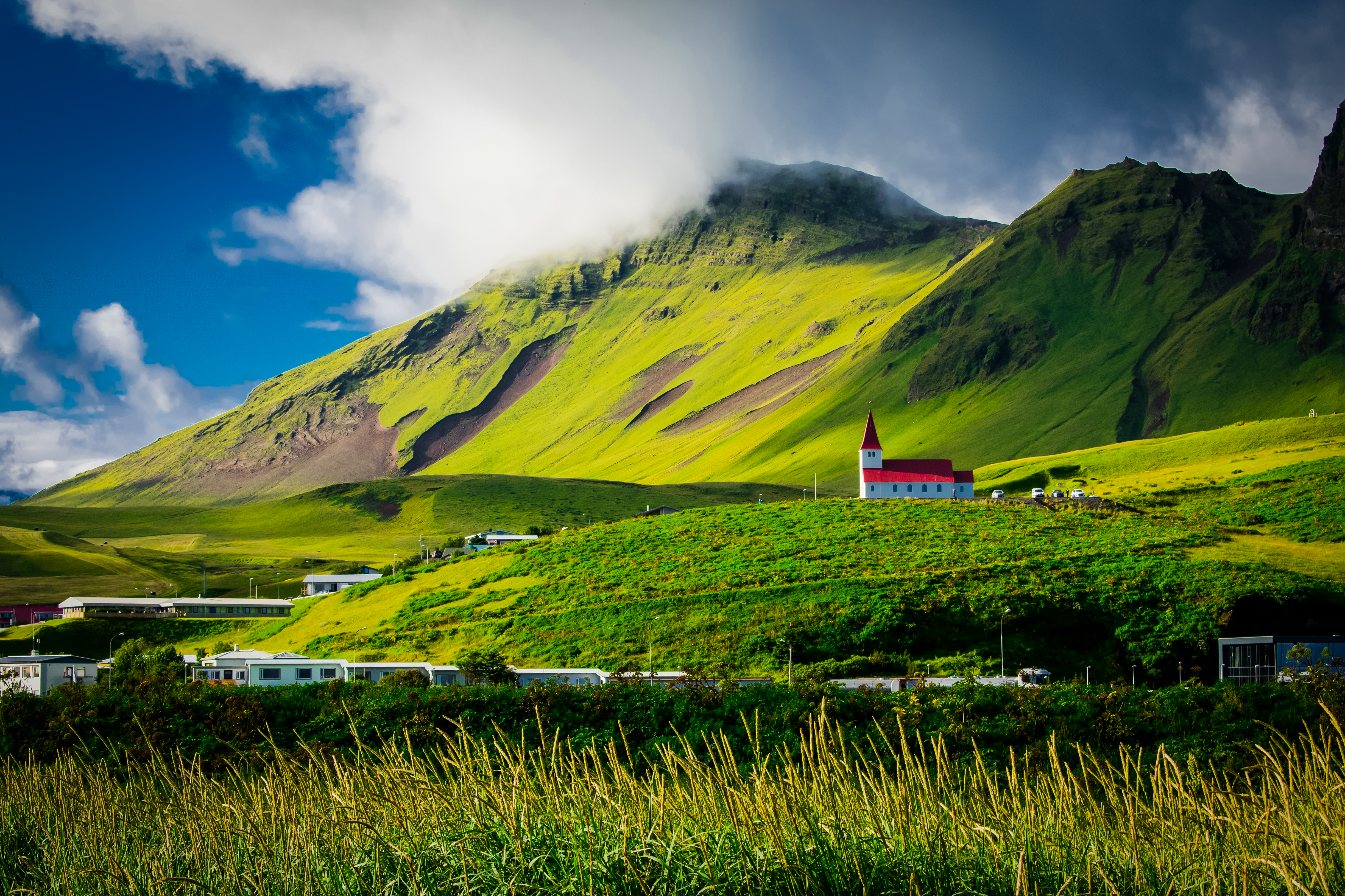 Обои горы Исландия рок на рабочий стол