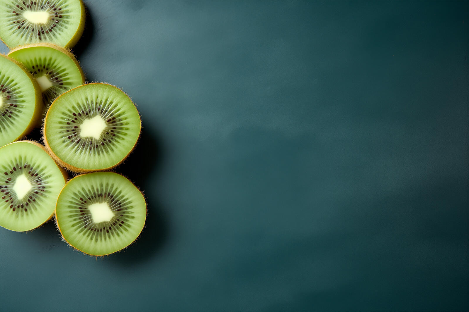 Free photo Slices of ripe kiwi