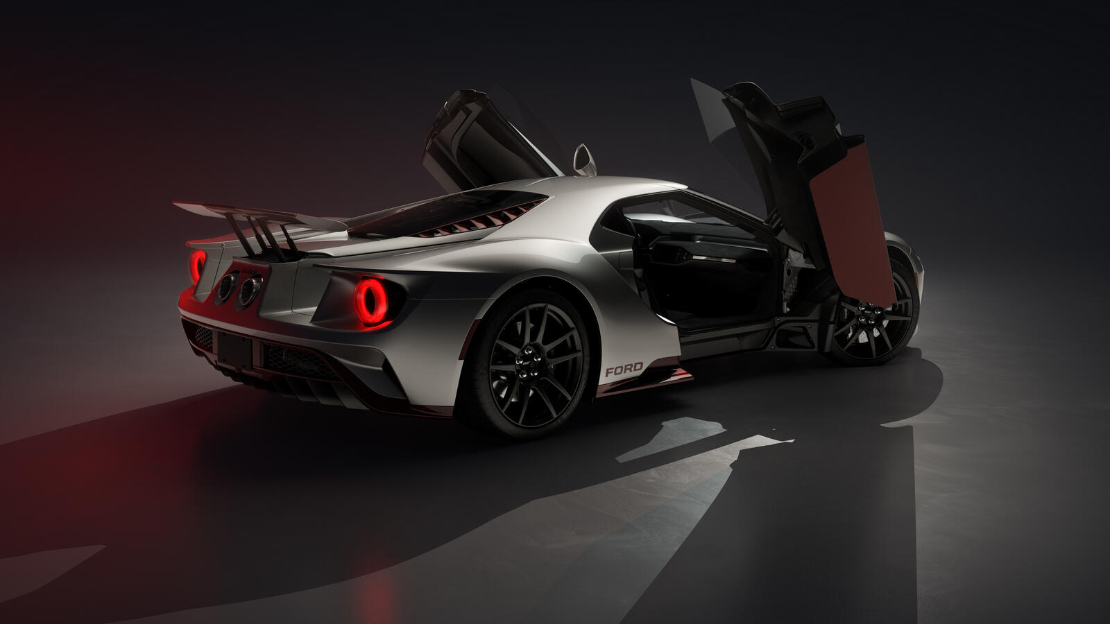 Free photo Ford GT with open doors