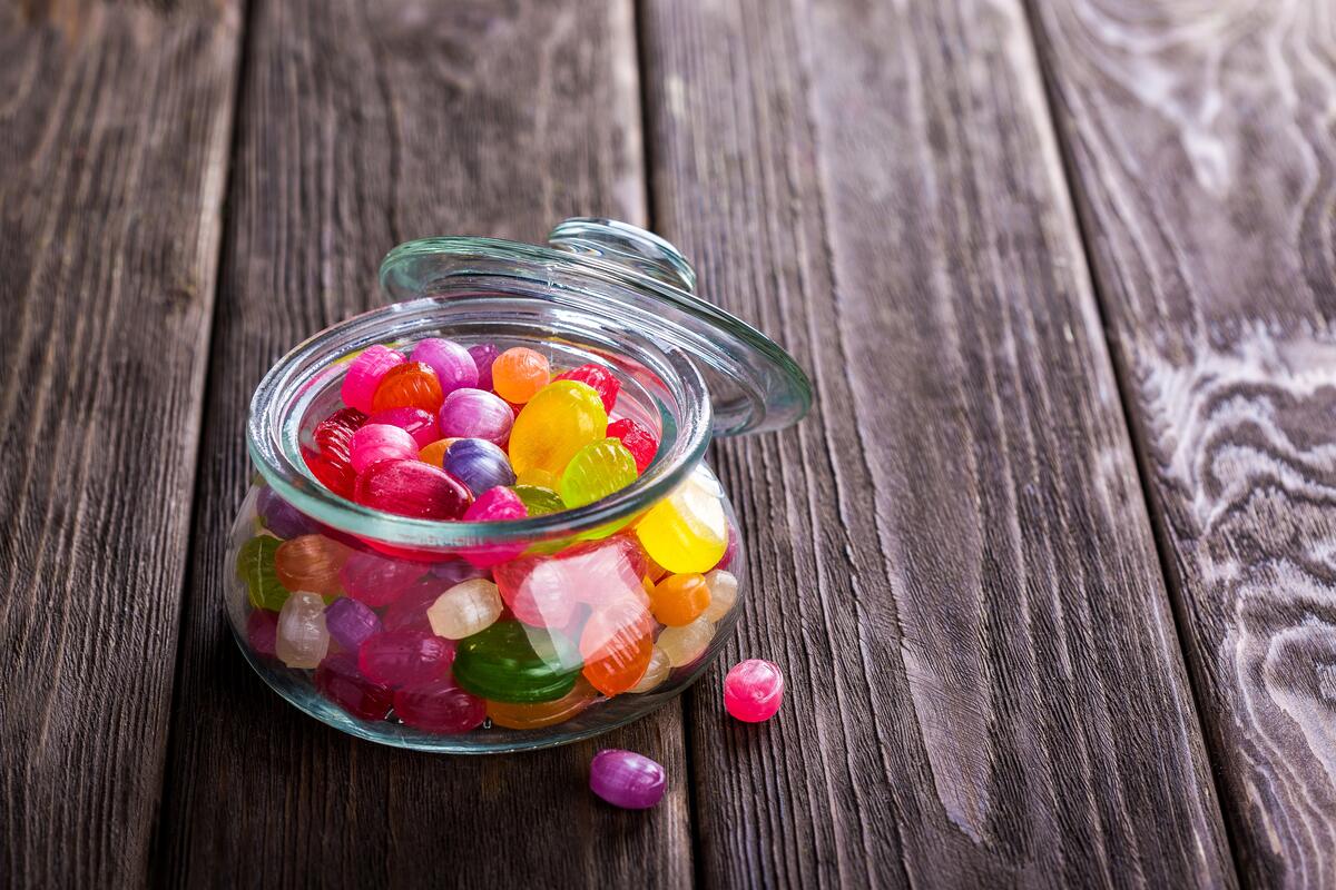 A little jar of lollipops