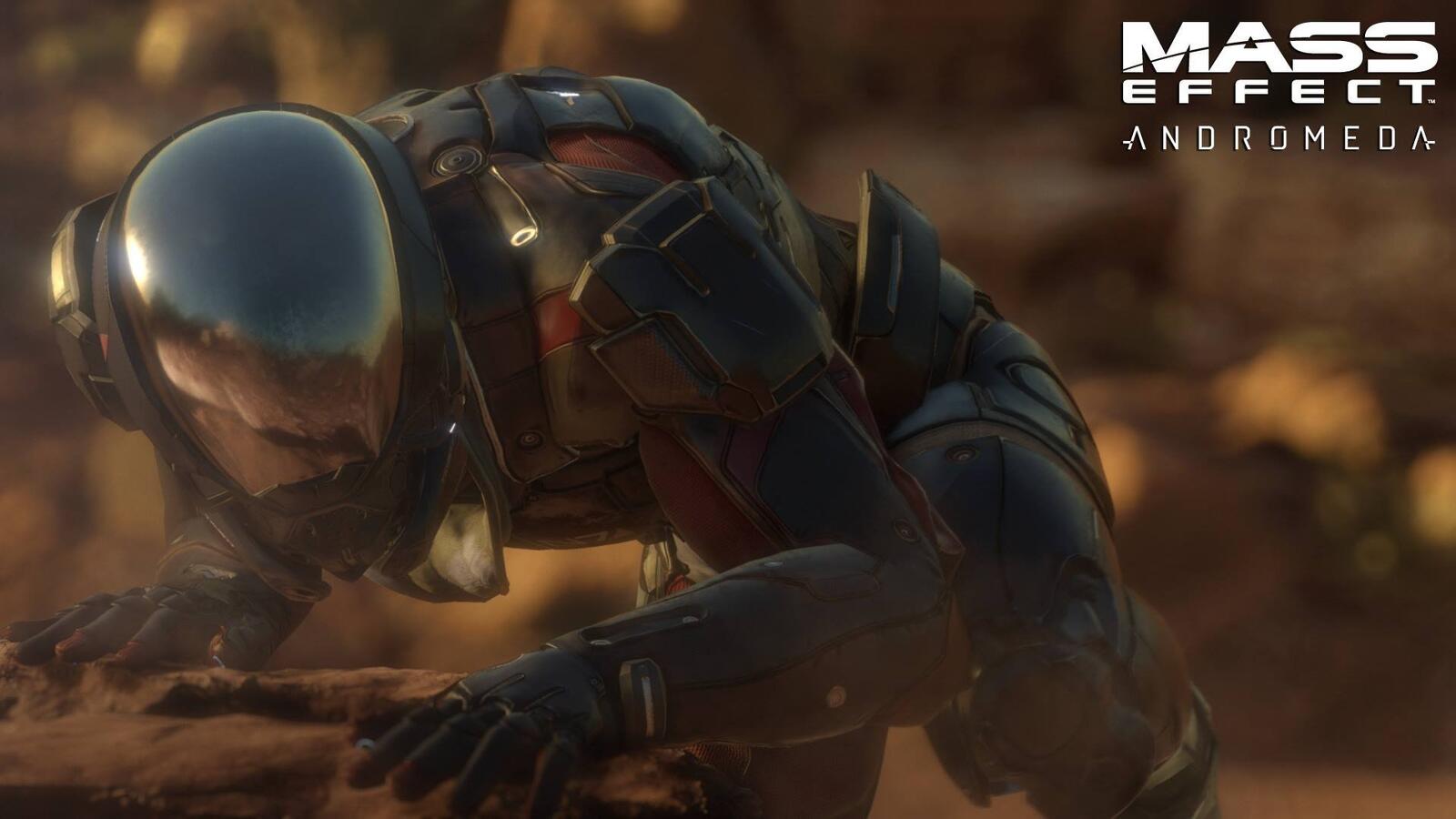 Free photo The spacesuit from mass effect andromeda.