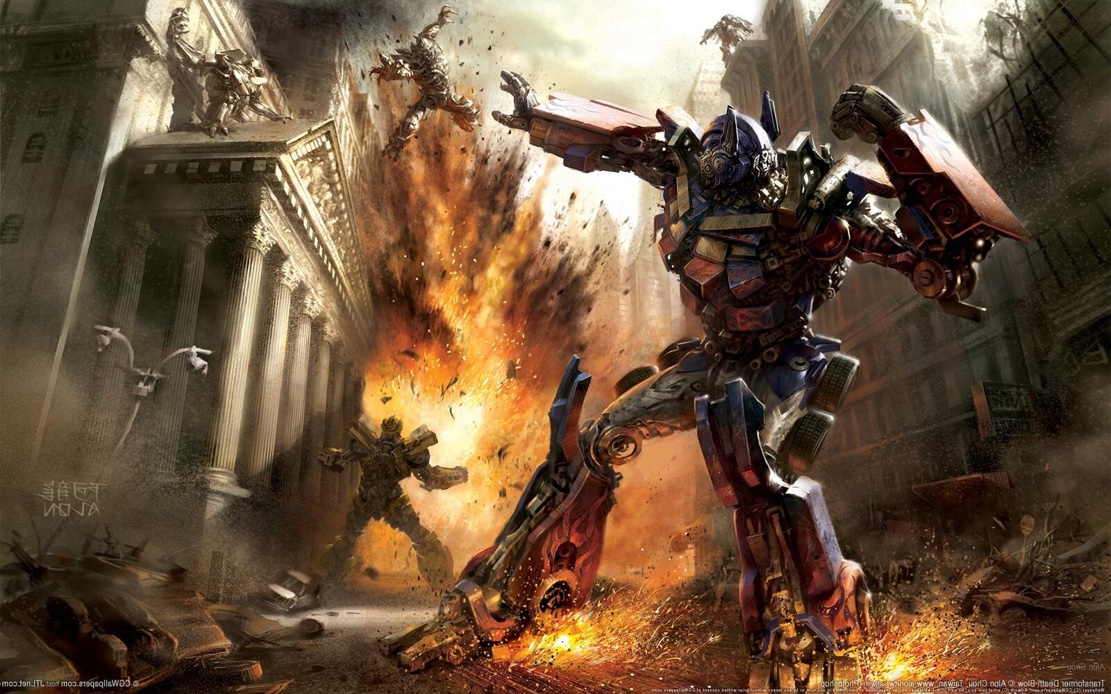 Free photo Transformers battle