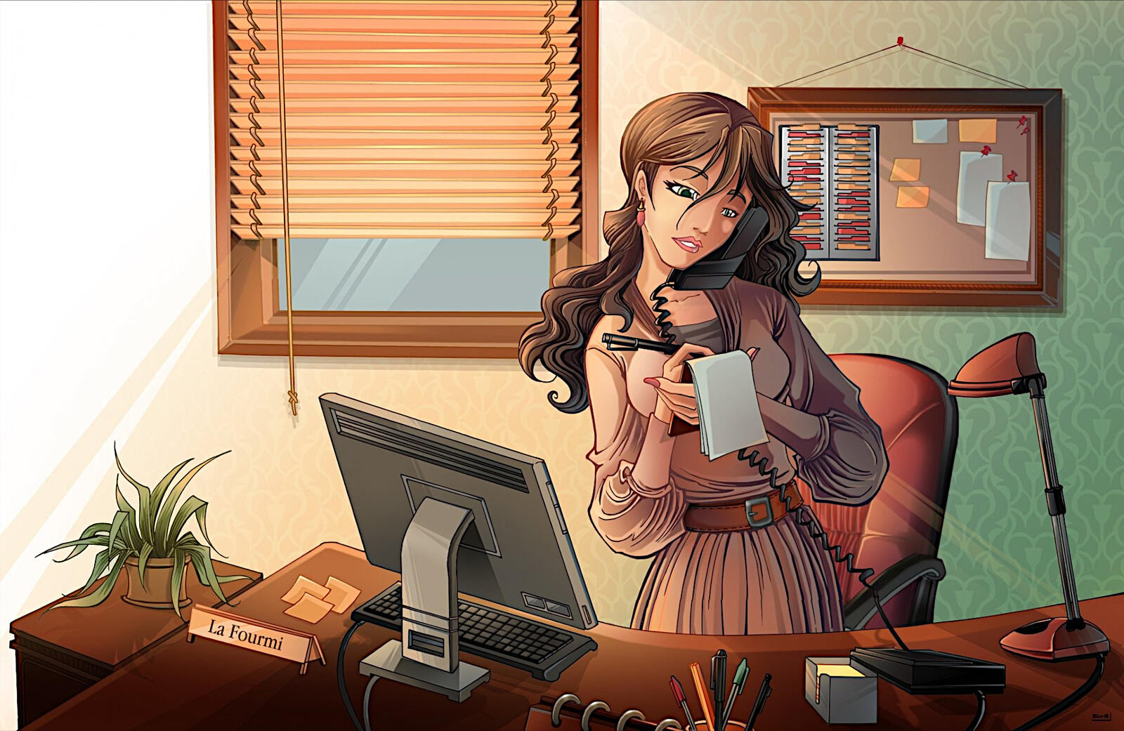Wallpapers an anime kartinka cartoon on the desktop