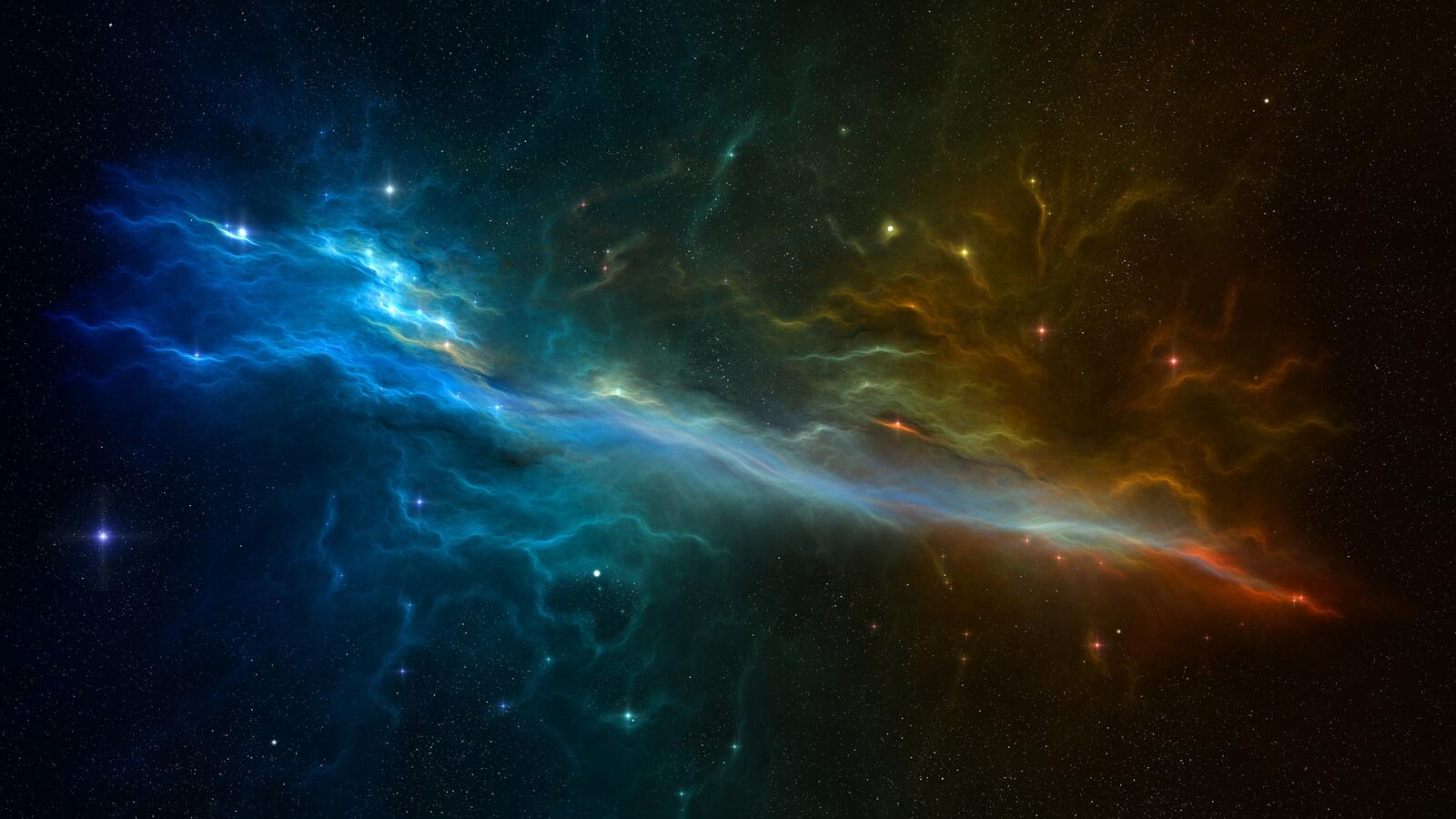 Wallpapers nebula glow Digital Universe on the desktop