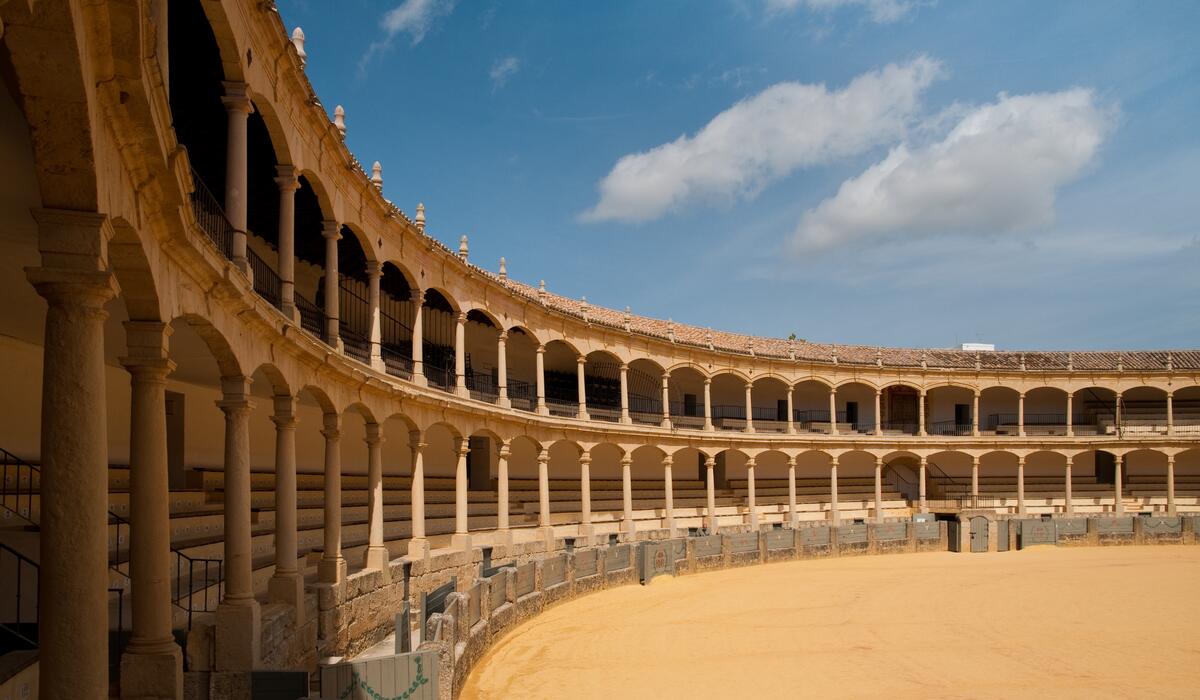 A competition arena in Spain
