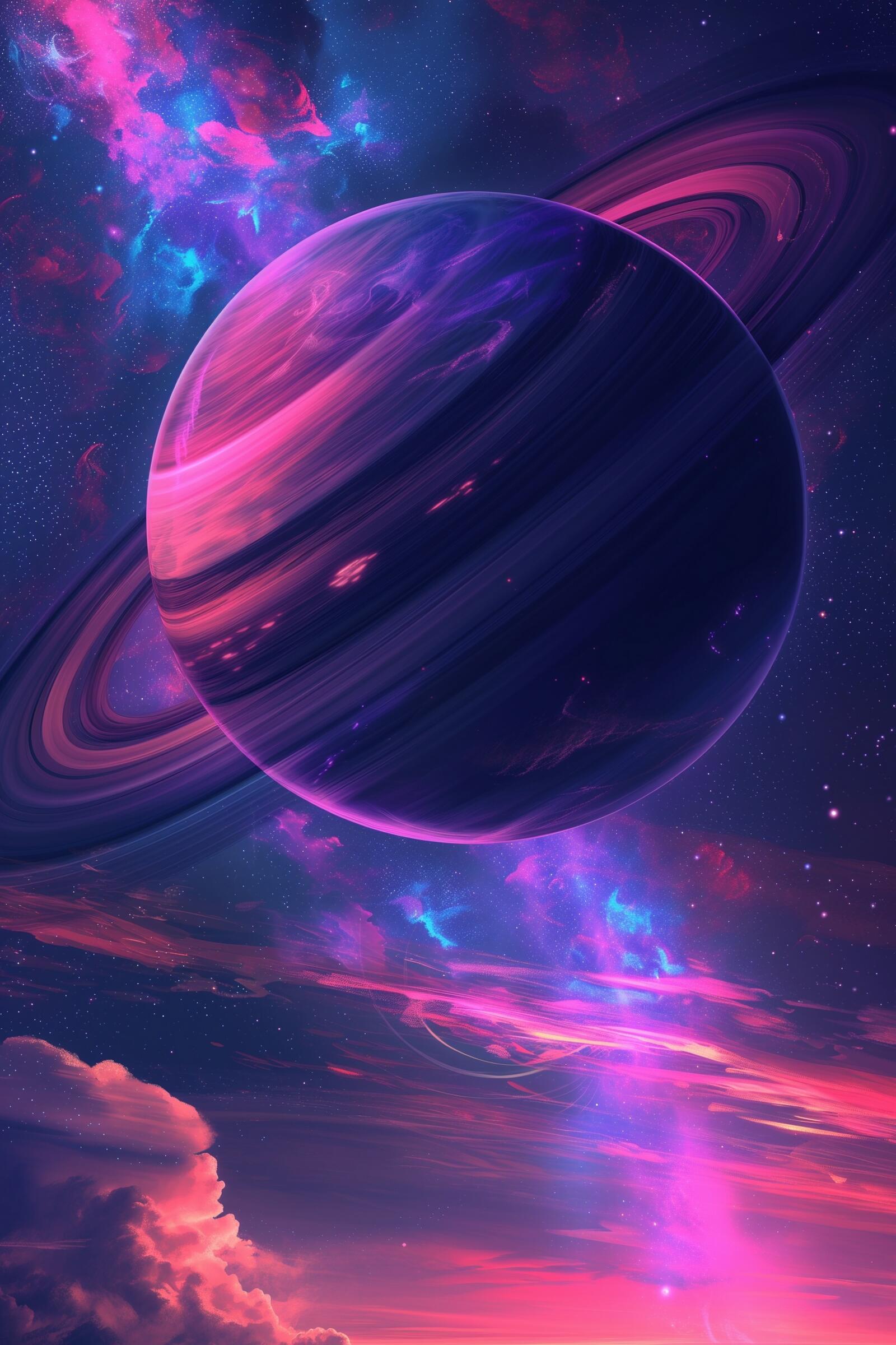 Бесплатное фото Где-то на фиолетовой планете