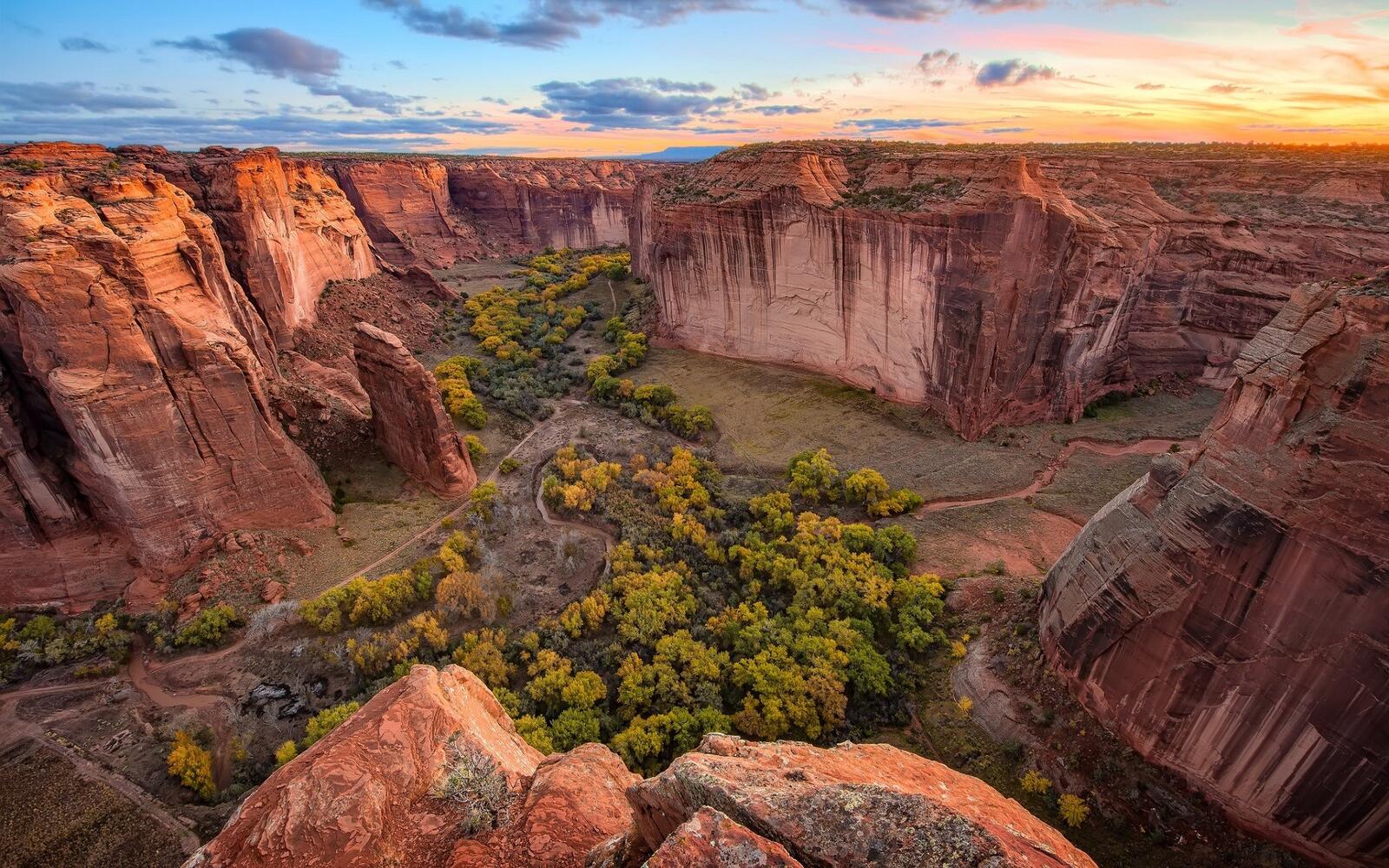 Бесплатное фото Закат в Американском каньоне