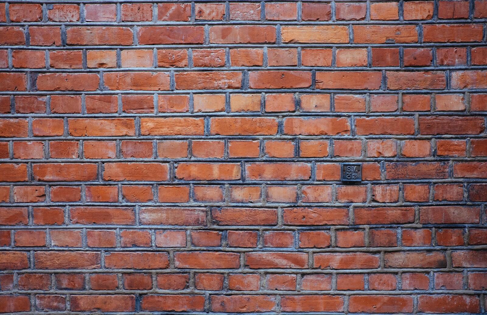 Free photo An old red brick wall