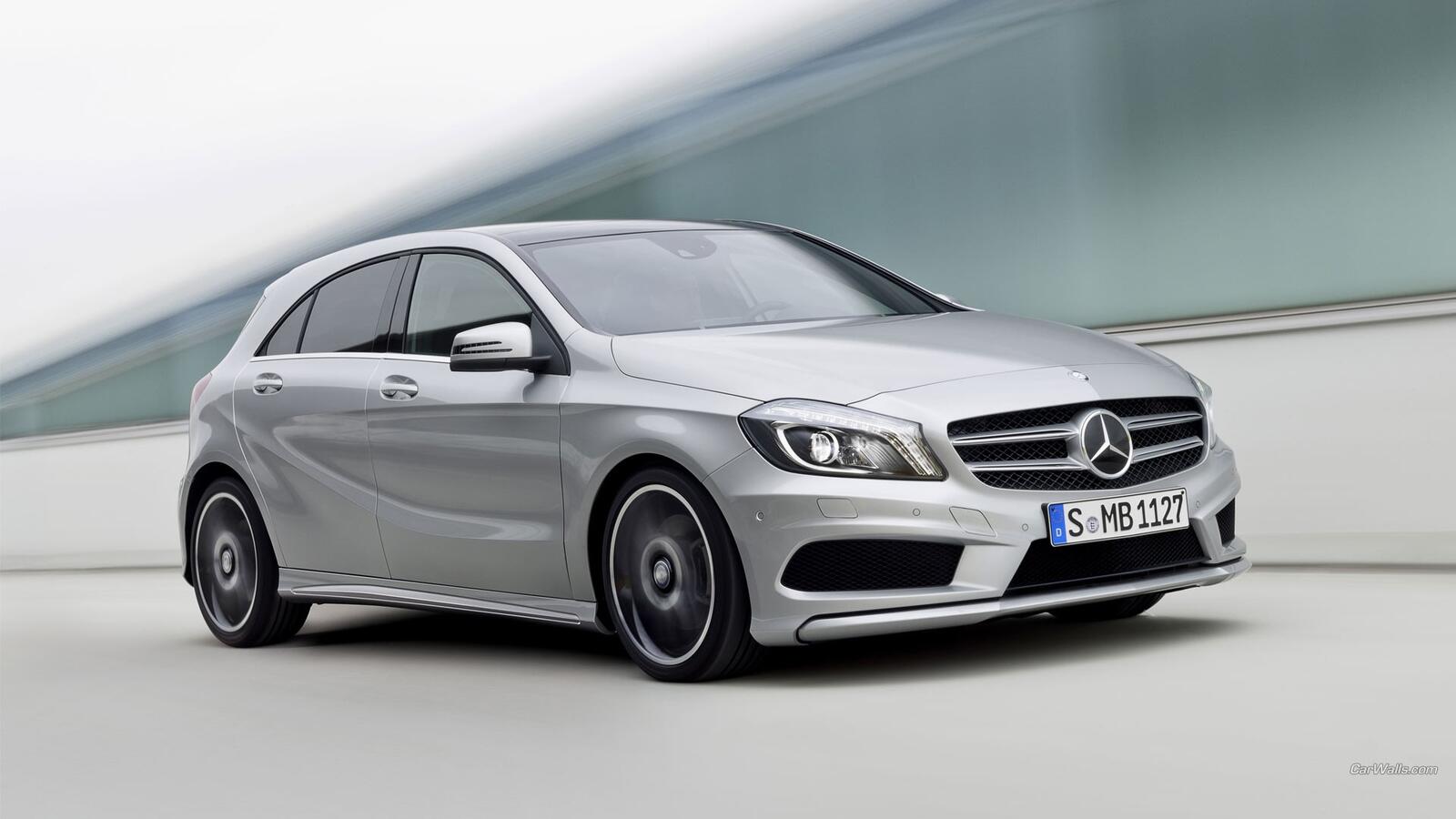 Free photo Mercedes A Class on the move