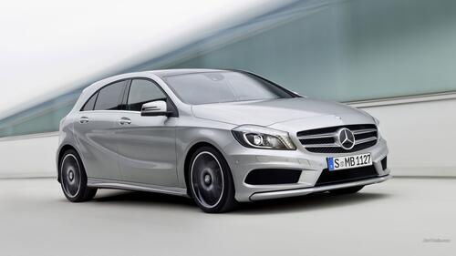 Mercedes A Class on the move