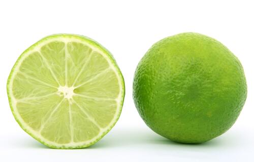 Lime in a slice