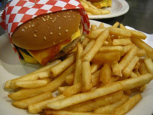 Hamburger fries.