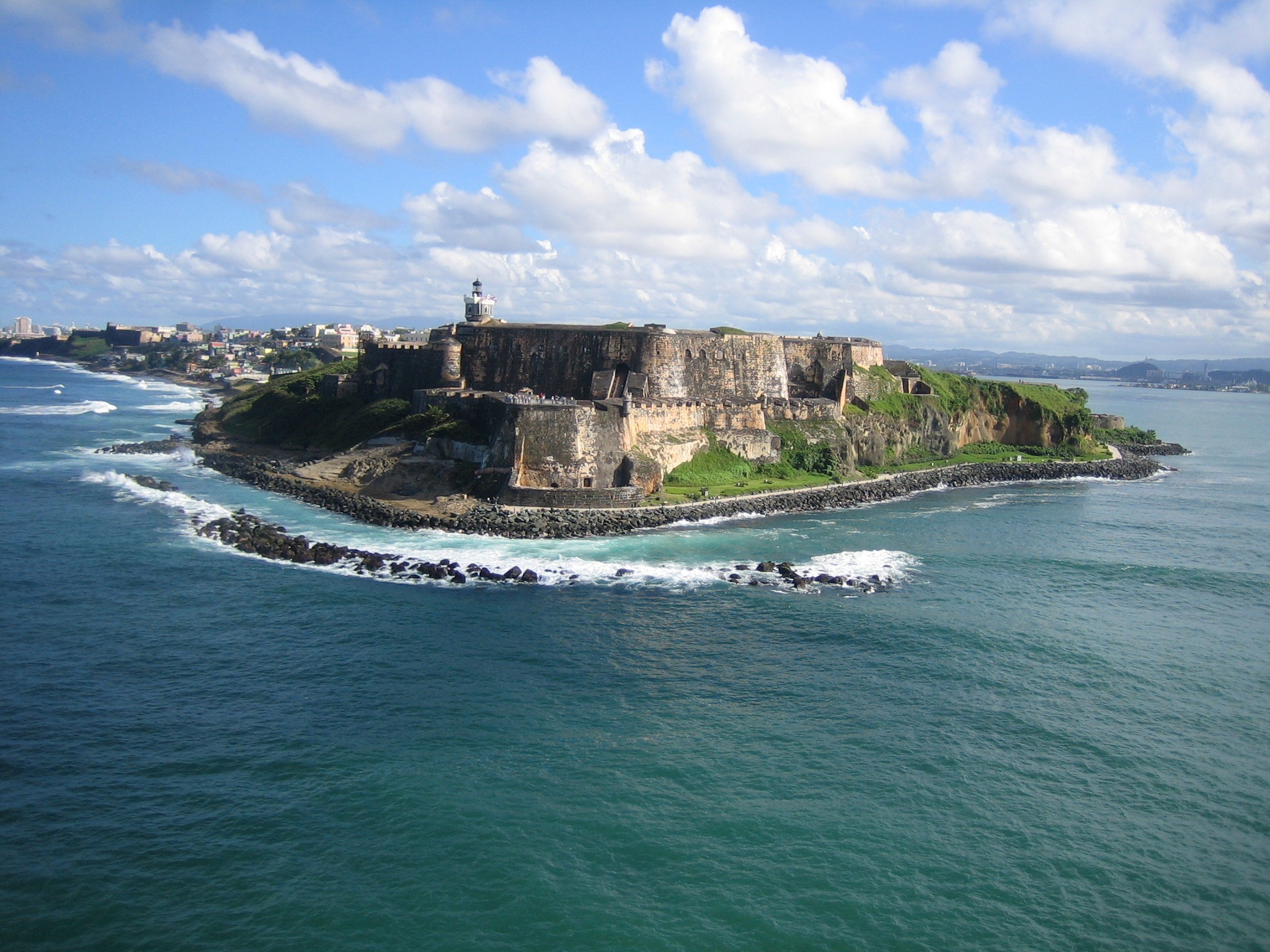 Бесплатное фото Крепость на берегу моря