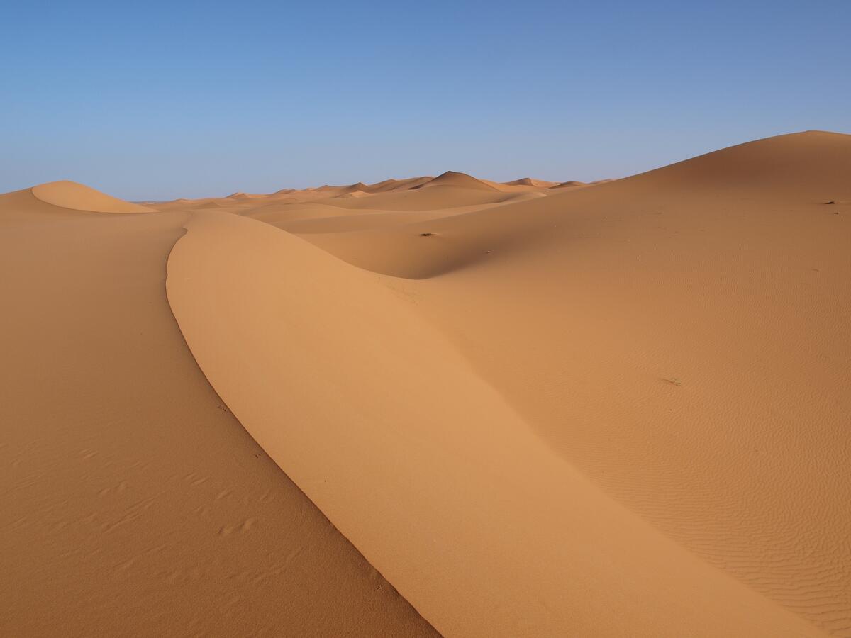 Пески пустыни Сахары