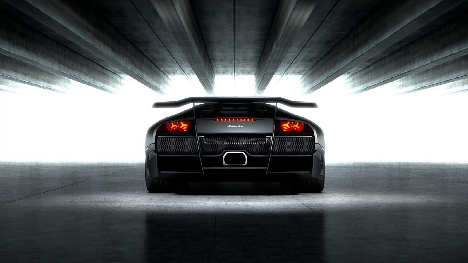 Бесплатное фото Задняя часть Lamborghini Murcielago