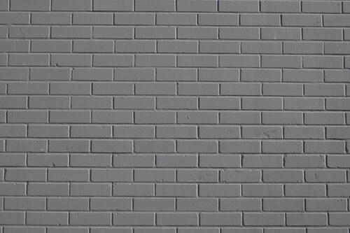 Just a gray brick wall