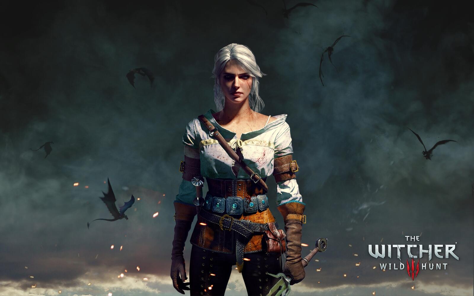 Wallpapers wallpaper ciri The Witcher 3 games on the desktop