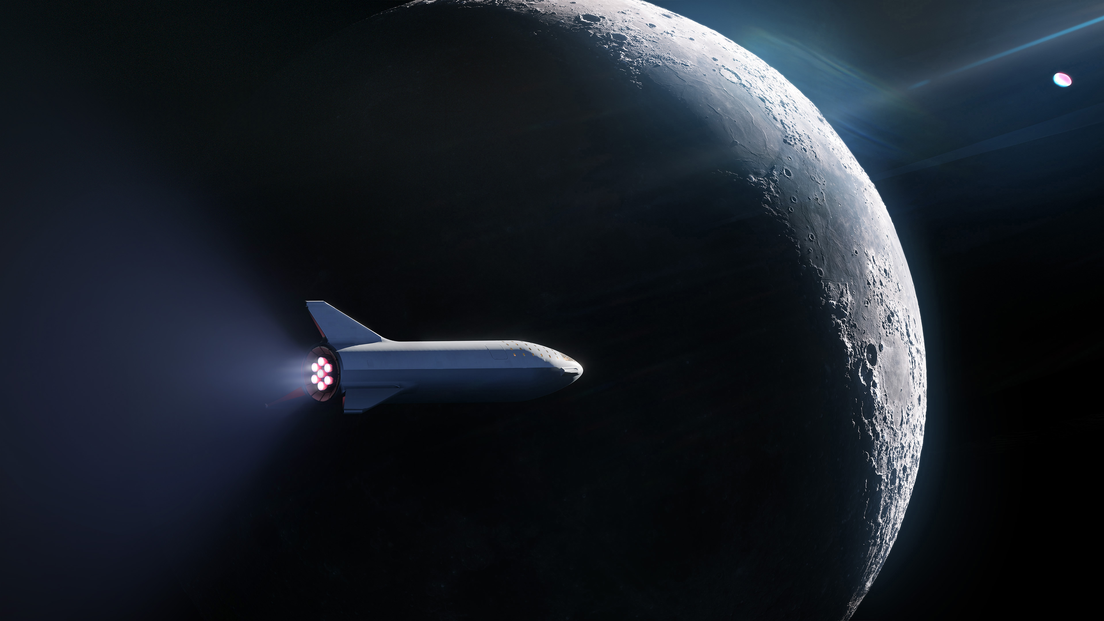 Wallpapers others Space X lunar bfr mission on the desktop