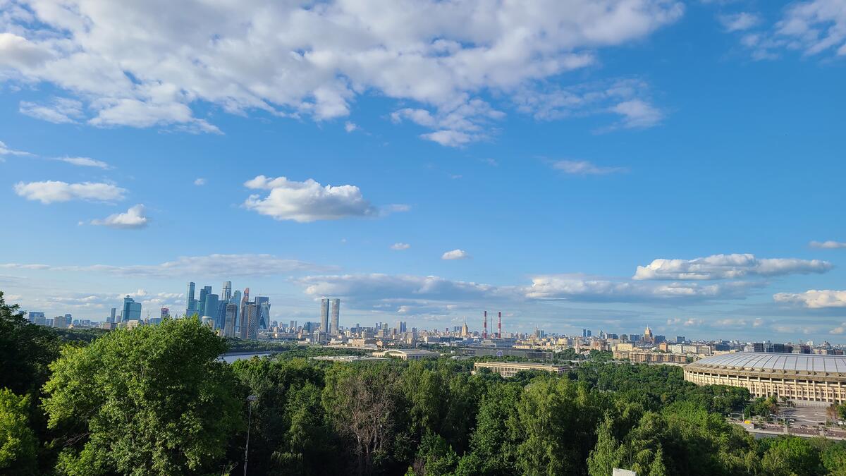 This is what Moscow looks like from the outskirts of the city
