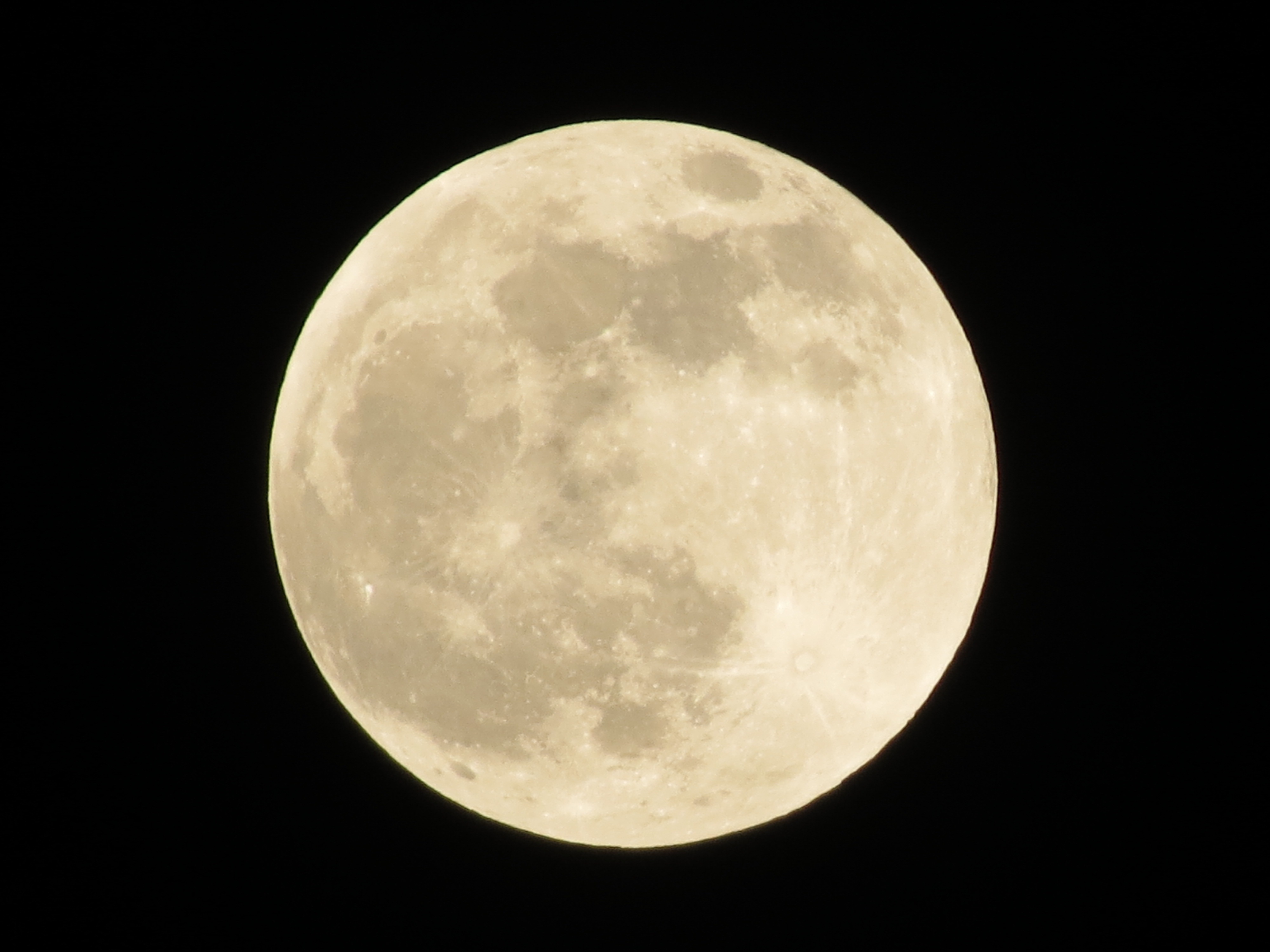 Free photo Full moon on a black background
