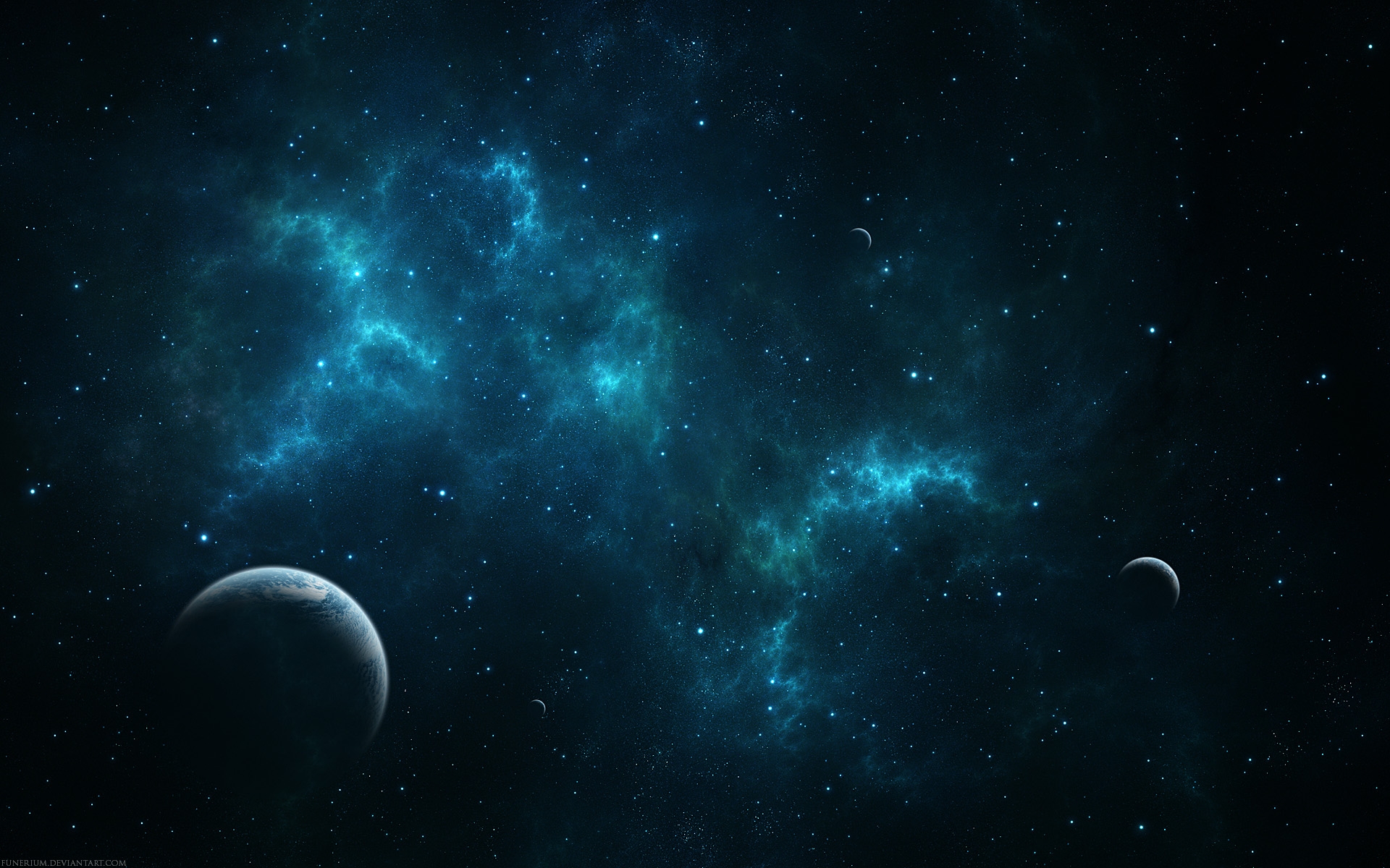 Бесплатное фото Неизвестные планеты в нашей галактике
