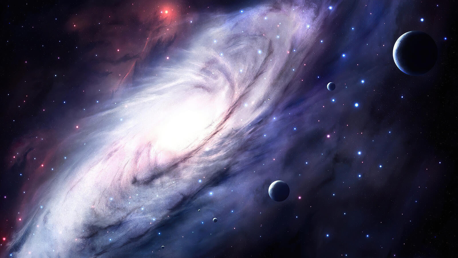 Бесплатное фото Потрясающее космическое явление с звездой и планетами