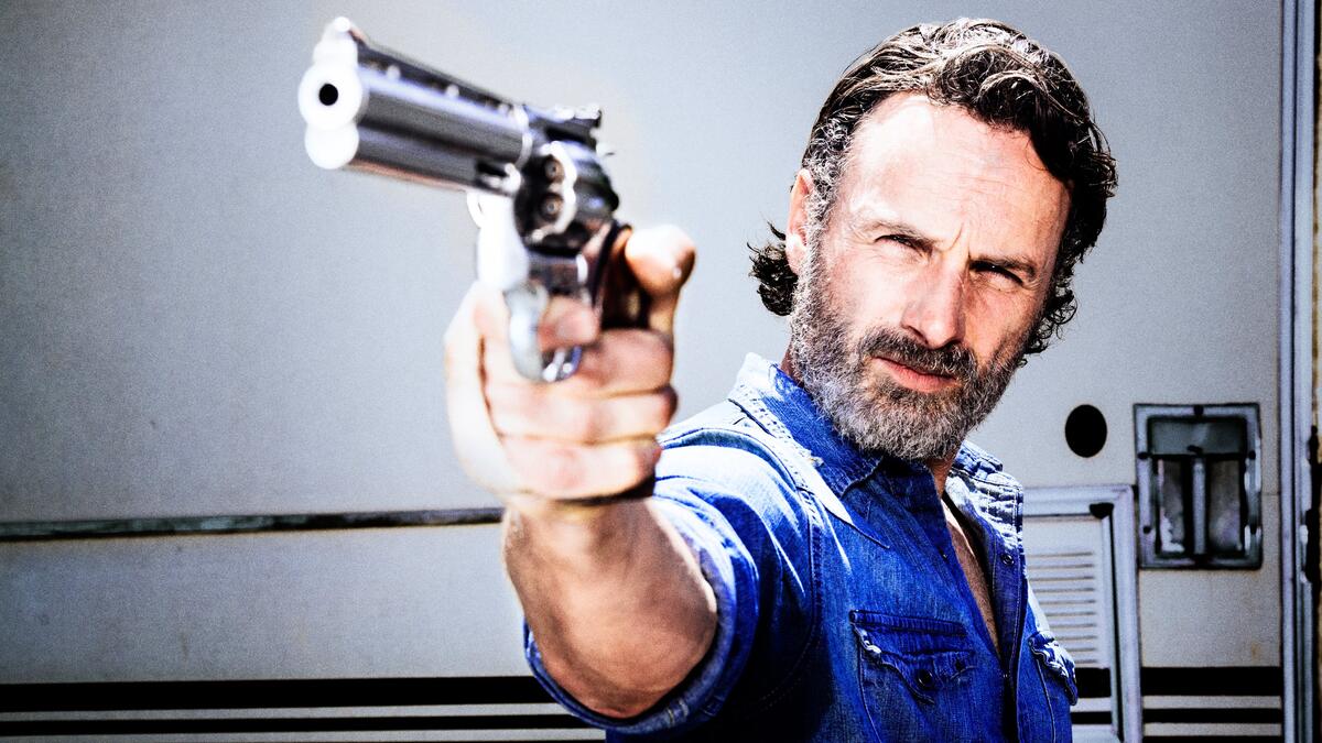 Rick Grimes with a revolver.