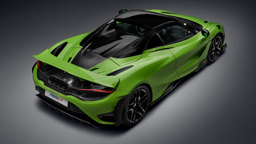 Зеленый McLaren с черными дисками и крышей
